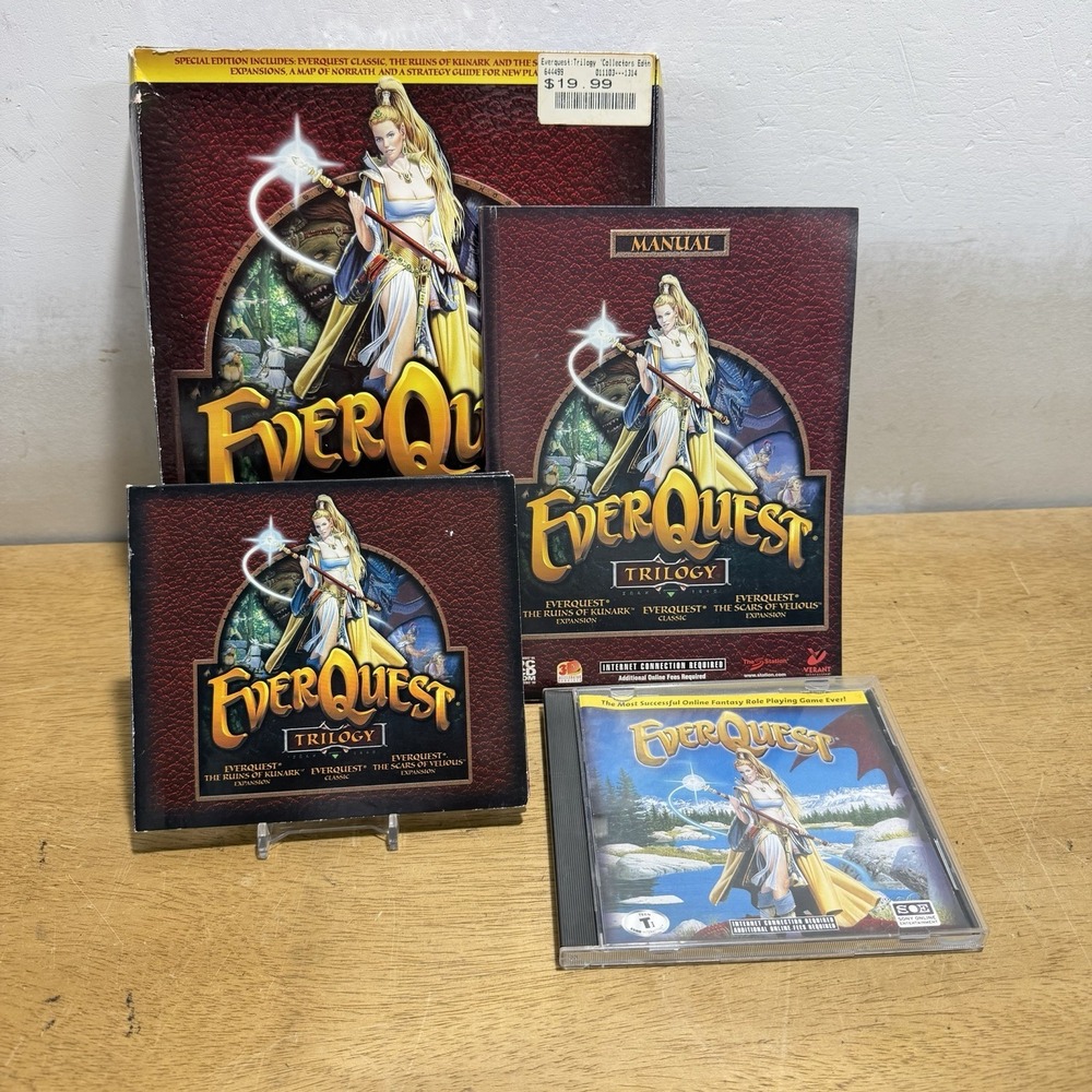 EverQuest Trilogy Special Edition PC Complete In Box CIB 2002 Sony MMORPG RPG